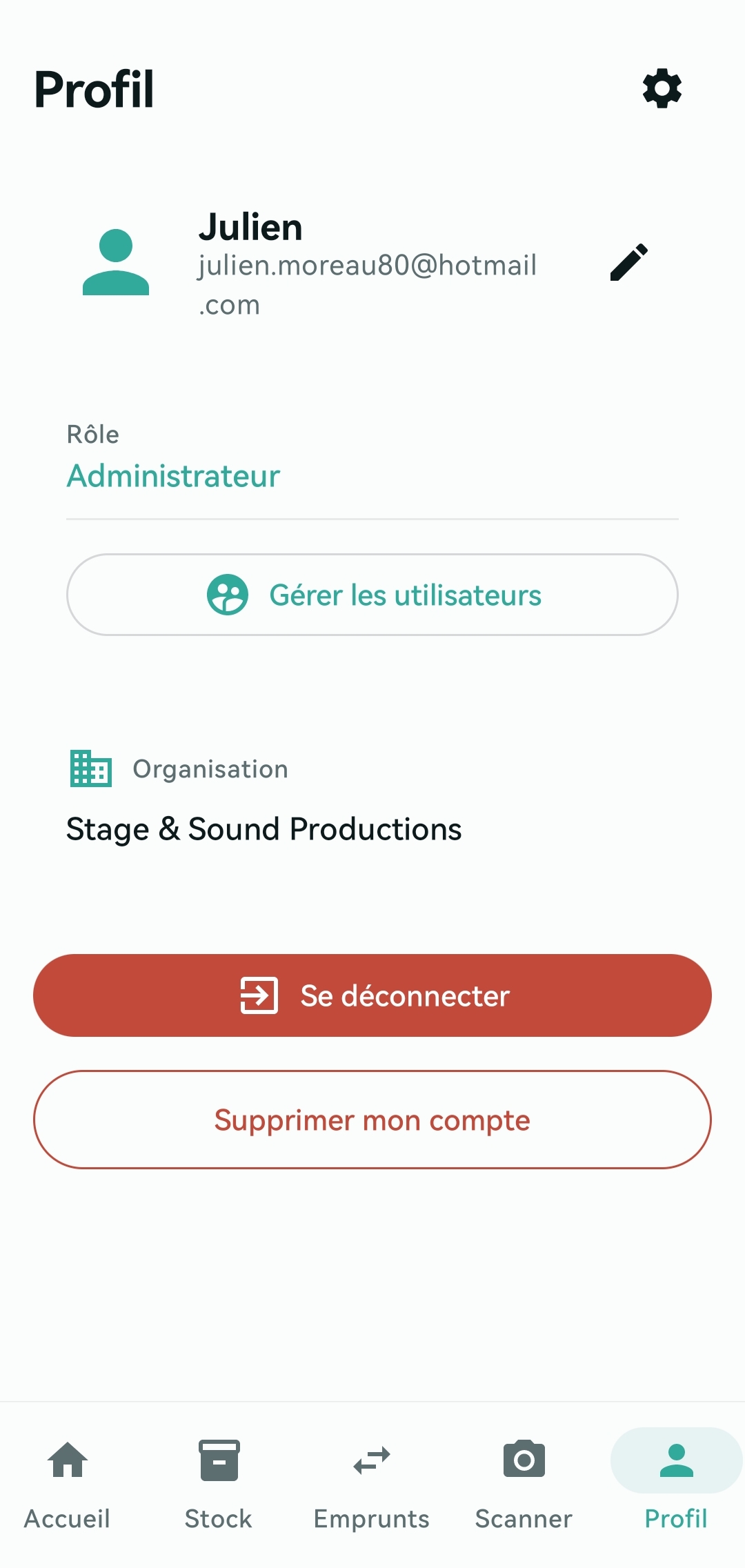 Gestion d'équipe